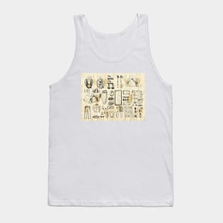 Camping day essentials illustration Tank Top